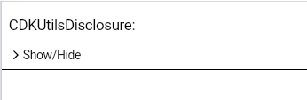 CDKUtilDisclosure Example 1